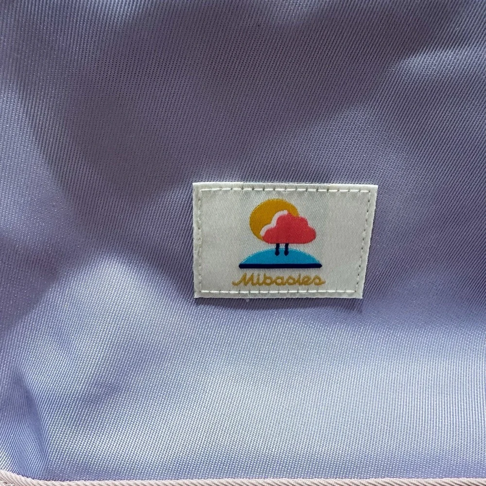 mibasies Kids Backpack Girls‎ lavender light pink navy blue and yellow